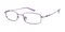 Dayton Purple Rectangle Eyeglasses