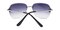 Mabel Gray Classic Wayframe Metal Sunglasses