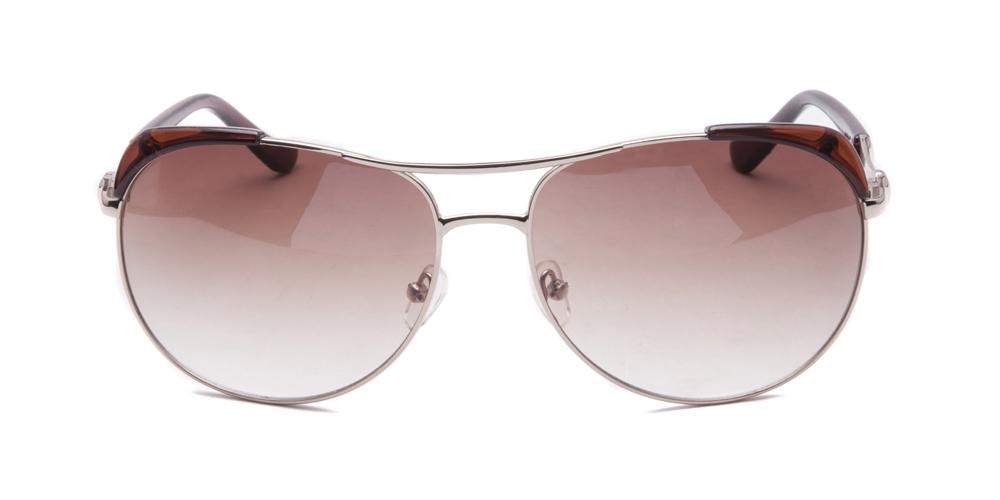 Rachana Golden Aviator Metal Sunglasses
