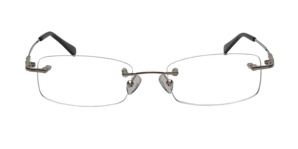 Manorville Silver Rectangle Eyeglasses