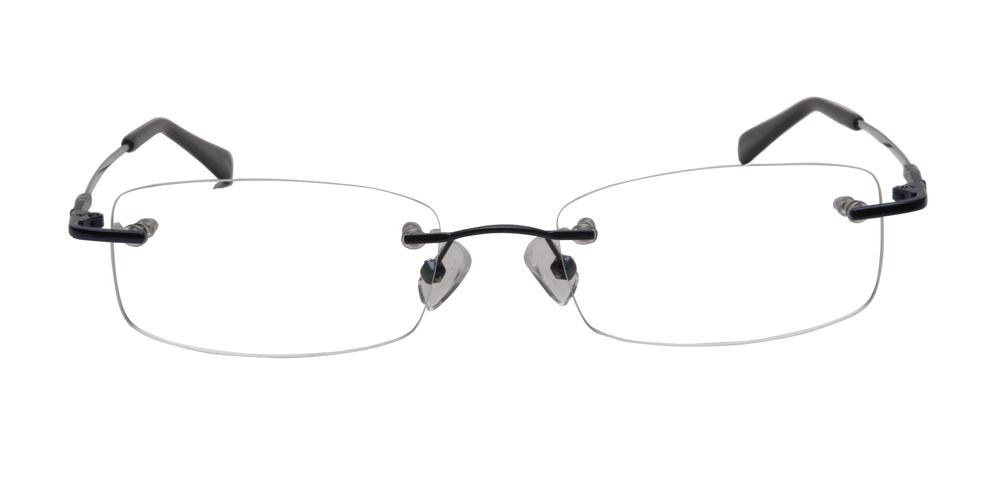 Manorville Blue Rectangle Eyeglasses