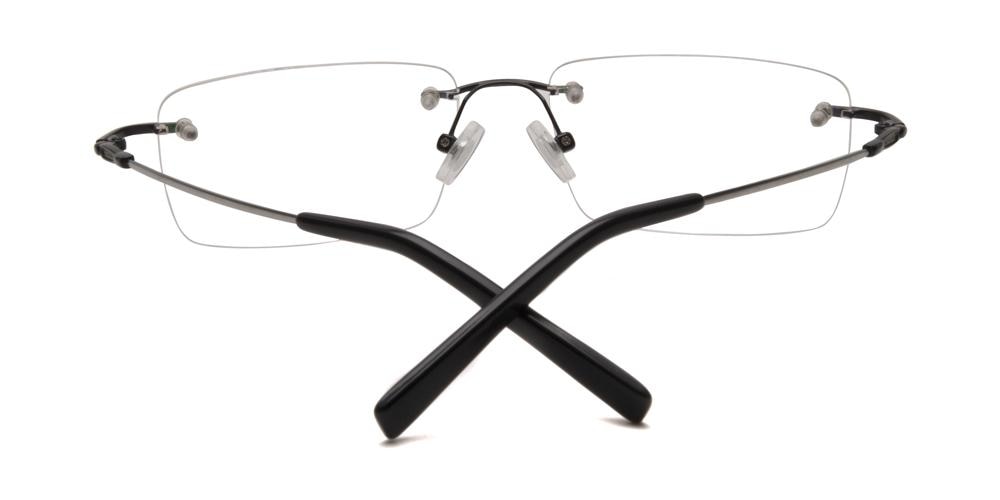 Clement Black Rectangle Eyeglasses
