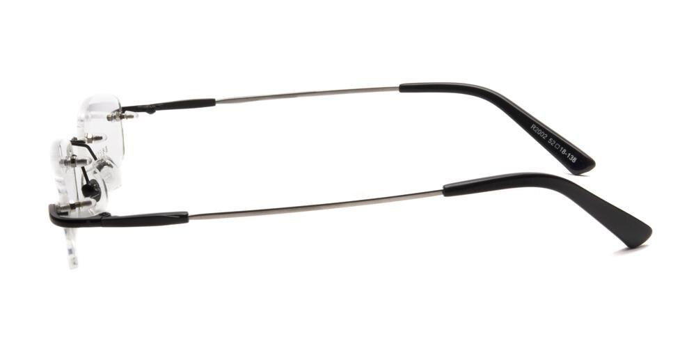 Burgess Black Rectangle Eyeglasses