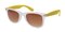 Garland Crystal/Yellow Classic Wayframe Plastic Sunglasses