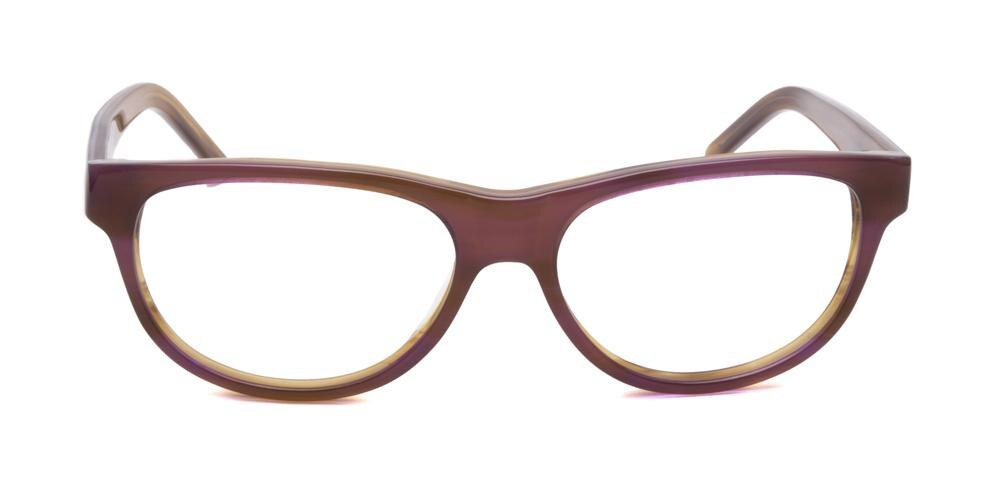Hannibal Purple/Yellow Classic Wayframe Acetate Eyeglasses