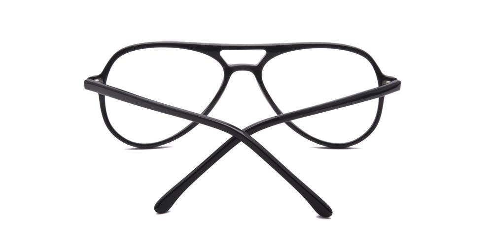 Youngstown Black Aviator Acetate Eyeglasses
