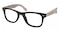 Sudbury Black/Striped Classic Wayframe Plastic Eyeglasses