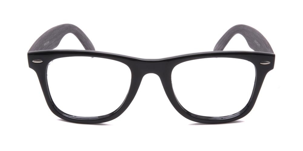 Sudbury Black Oval Plastic Eyeglasses
