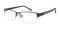 Werner Gunmetal Rectangle Metal Eyeglasses