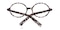 Trussville Zebra Round Plastic Eyeglasses