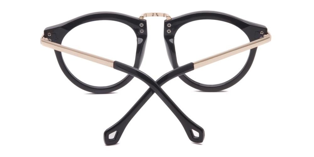 Westlake Black Round Plastic Eyeglasses