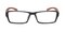 Akron Black/Yellow Rectangle TR90 Eyeglasses