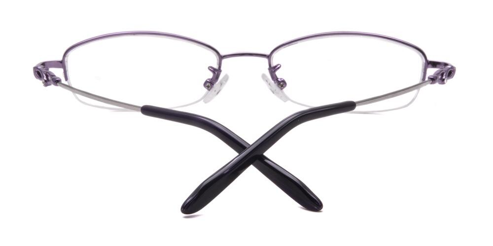Beatrice Purple Rectangle Eyeglasses