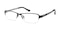 Winfred Black/White Rectangle Metal Eyeglasses