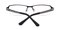 Winfred Black/White Rectangle Metal Eyeglasses