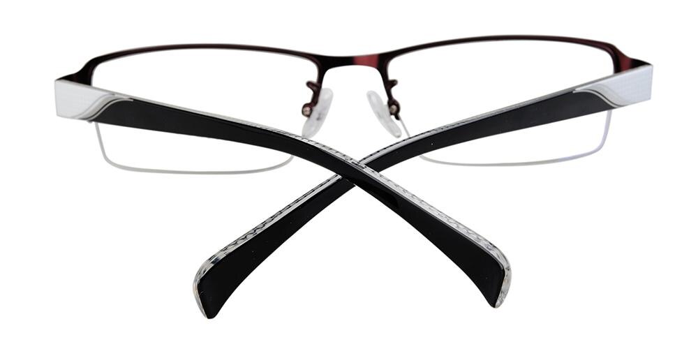 Tulsa Rectangle Brown Eyeglasses