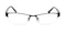 Corvallis Black Rectangle Metal Eyeglasses