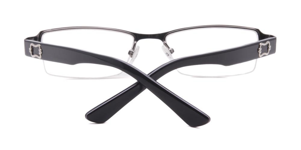 Arlington Gunmetal Rectangle Metal Eyeglasses