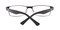 Oberlin Gunmetal Rectangle Metal Eyeglasses