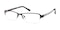 Winfred Black/White Pattern Rectangle Metal Eyeglasses