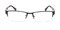 Theobald Black/White Rectangle Metal Eyeglasses
