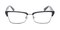 Harlan Black/Gunmetal Square Acetate Eyeglasses