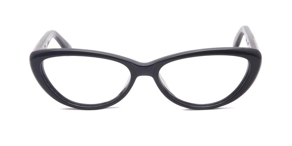 Suzanne Black Cat Eye Acetate Eyeglasses