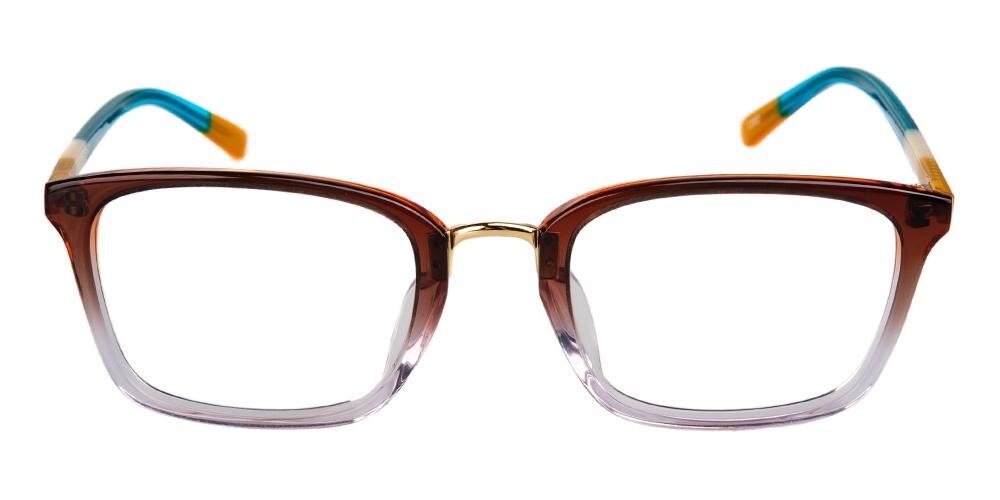 Windsor Green/Crystal Rectangle Acetate Eyeglasses