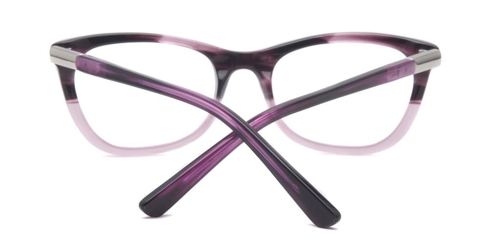 Olivia Pink/Black Cat Eye Acetate Eyeglasses