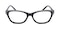 Lorraine Black/White Cat Eye Acetate Eyeglasses