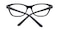 Lorraine Black/White Cat Eye Acetate Eyeglasses