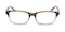 Maximilian Green/Crystal Rectangle Acetate Eyeglasses