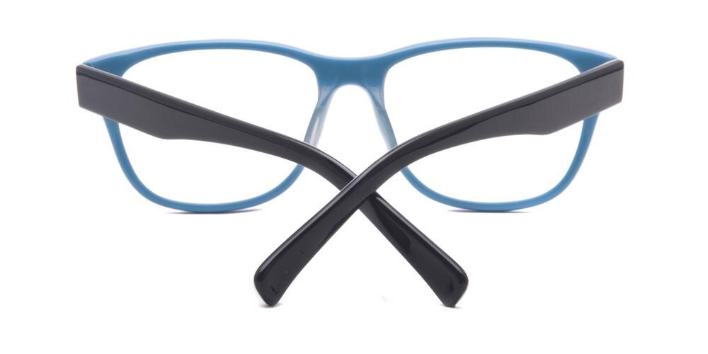 Hickory Blue/Black Classic Wayframe Acetate Eyeglasses