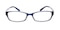 Charlottesville Blue Rectangle TR90 Eyeglasses