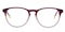 Peekskill Burgundy/Crystal Classic Wayframe Acetate Eyeglasses