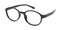 Creston Black Round Plastic Eyeglasses