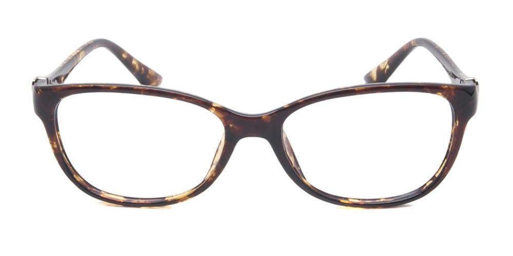 Rosemary Tortoise Rectangle Plastic Eyeglasses