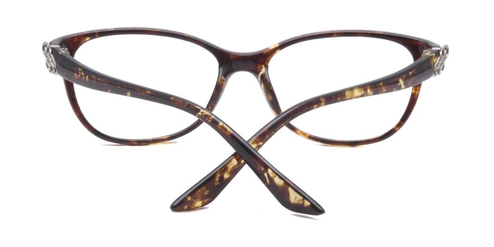 Rosemary Tortoise Rectangle Plastic Eyeglasses