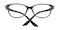 Rosemary Black Rectangle Plastic Eyeglasses