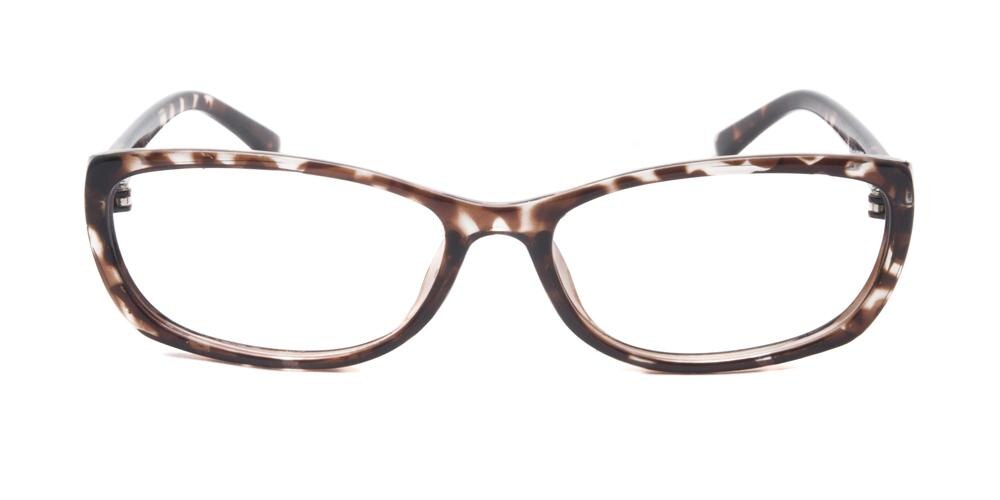 Ursula Tortoise Rectangle Plastic Eyeglasses