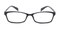 Topeka BlacK Rectangle TR90 Eyeglasses