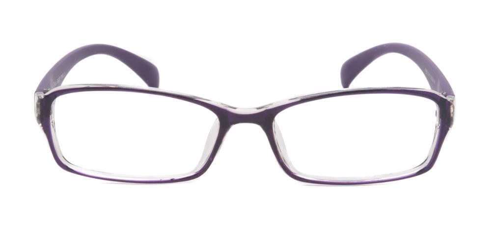 Hutchinson Purple/Crystal Rectangle TR90 Eyeglasses