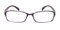 Hutchinson Purple/Crystal Rectangle TR90 Eyeglasses