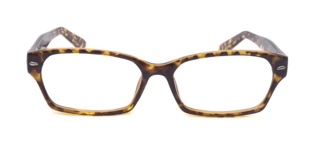 Evansville Tortoise Rectangle Plastic Eyeglasses