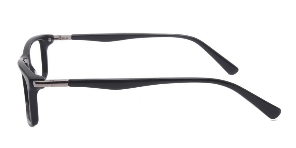 Naperville Black Rectangle Acetate Eyeglasses