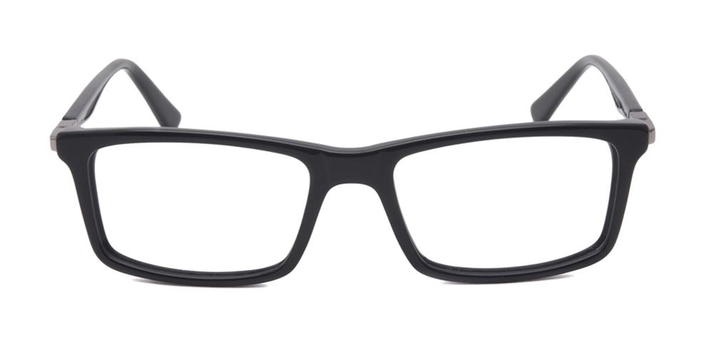 Naperville Black Rectangle Acetate Eyeglasses