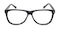 Davenport Black/White Classic Wayframe Acetate Eyeglasses