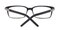 Ames Black/Gray Rectangle Acetate Eyeglasses