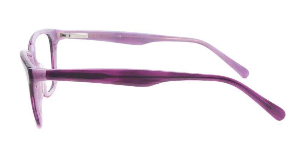 SaintGeorge Purple Cat Eye Acetate Eyeglasses