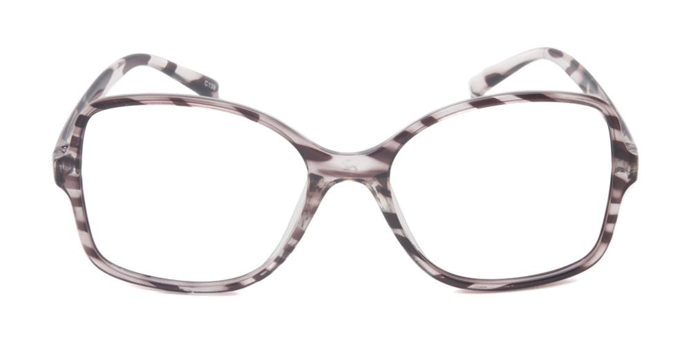 Mignon Zebra Square Plastic Eyeglasses
